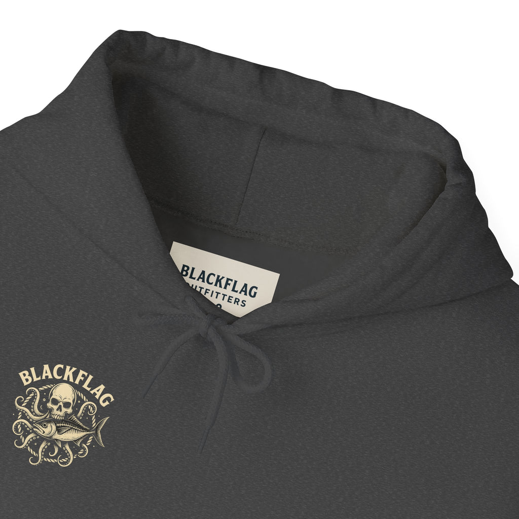 BlackFlag Skull & Octopus Hoodie, Unisex Sweatshirt, Casual Wear, Alternative Fashion, Perfect for Music Fans, Gift Idea for Festivals