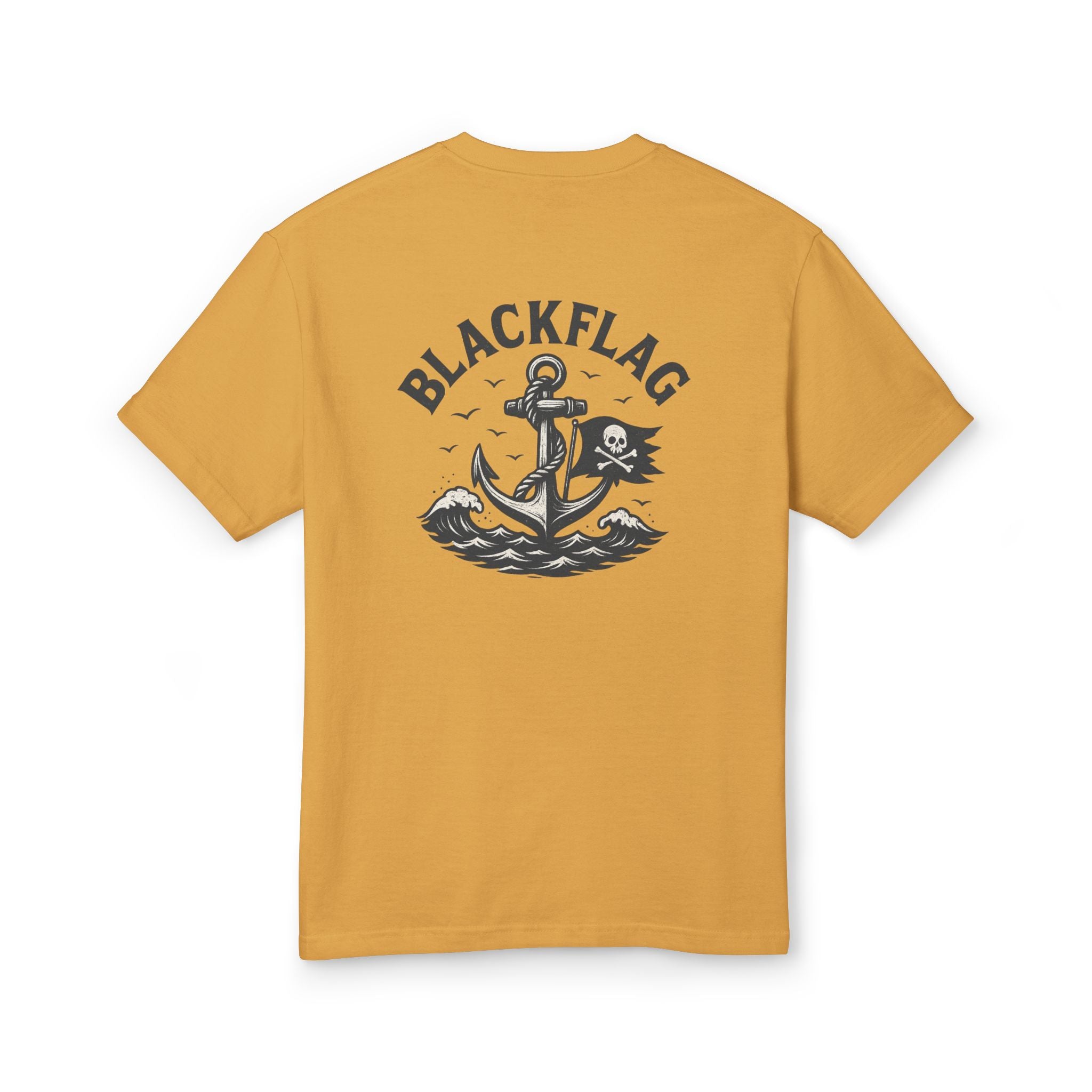 Unisex Tee Shirt BlackFlag resting by the sea Design