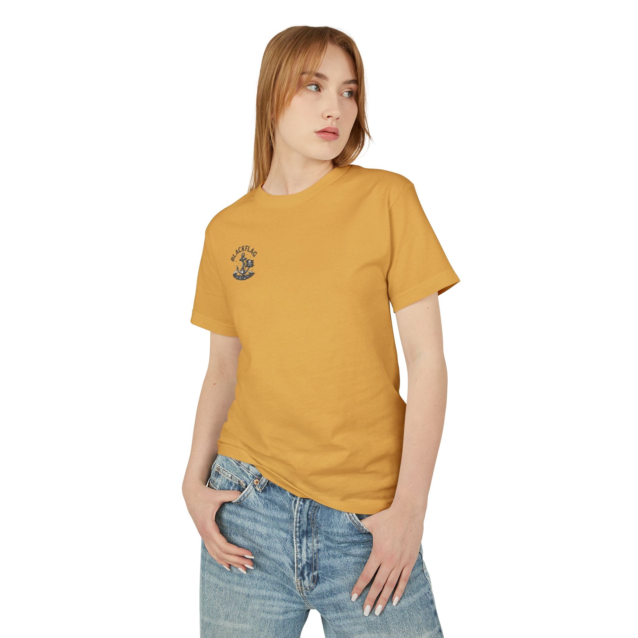 Unisex Tee Shirt BlackFlag resting by the sea Design