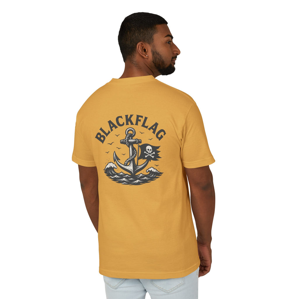 Unisex Tee Shirt BlackFlag resting by the sea Design