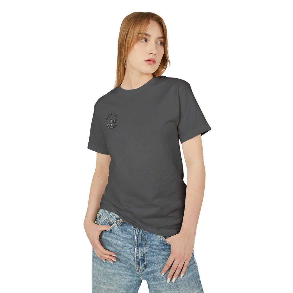 Unisex Tee Shirt BlackFlag resting by the sea Design