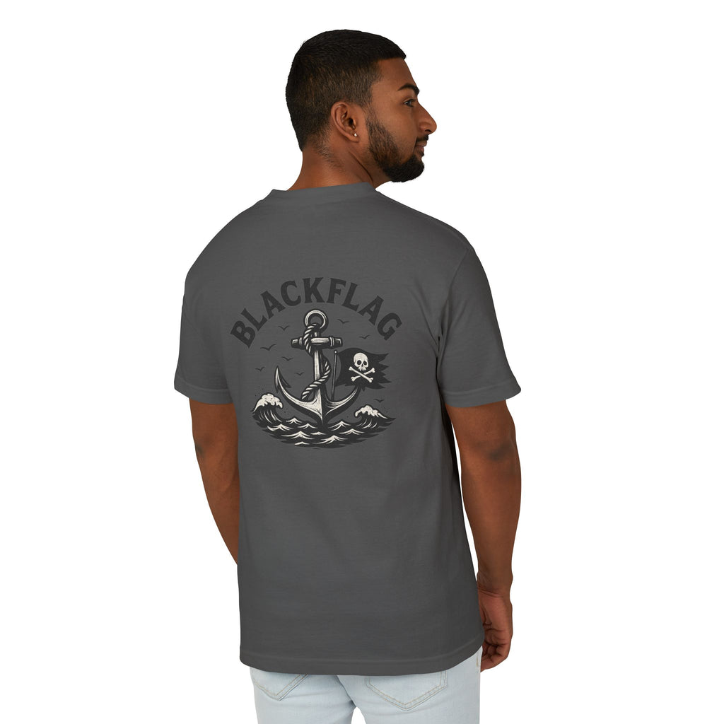 Unisex Tee Shirt BlackFlag resting by the sea Design