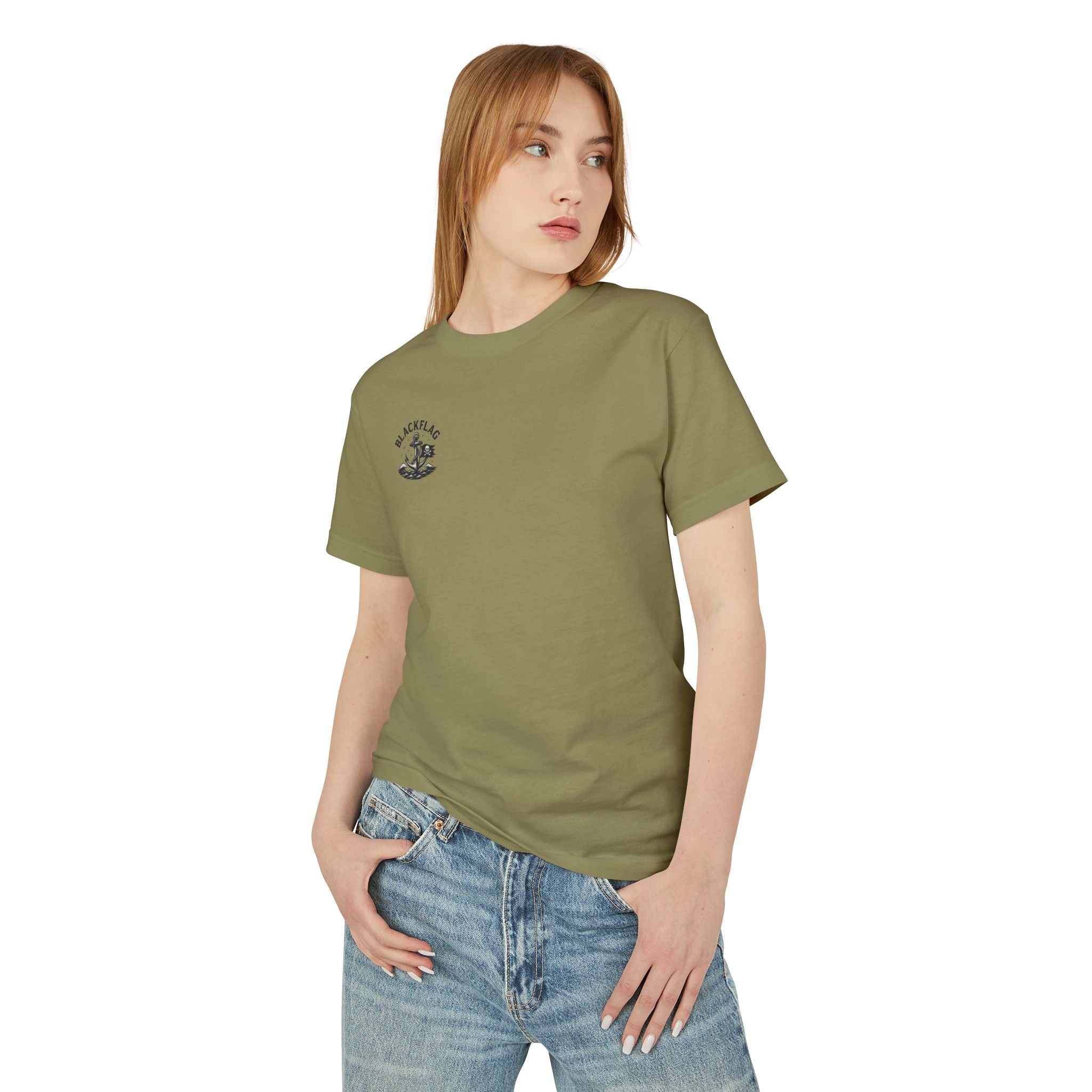 Unisex Tee Shirt BlackFlag resting by the sea Design
