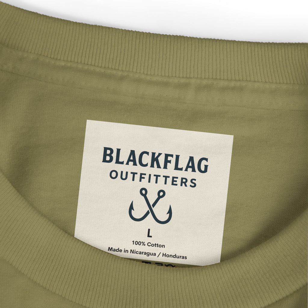 Unisex Tee Shirt BlackFlag resting by the sea Design