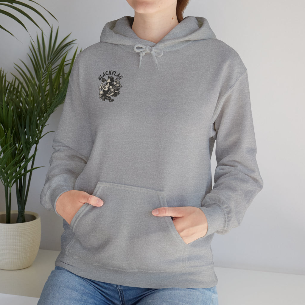 BlackFlag Ye Lady Hoodie Unisex Hoodie | Heavy Blend Hooded Sweatshirt for Adventure Lovers, Casual Streetwear