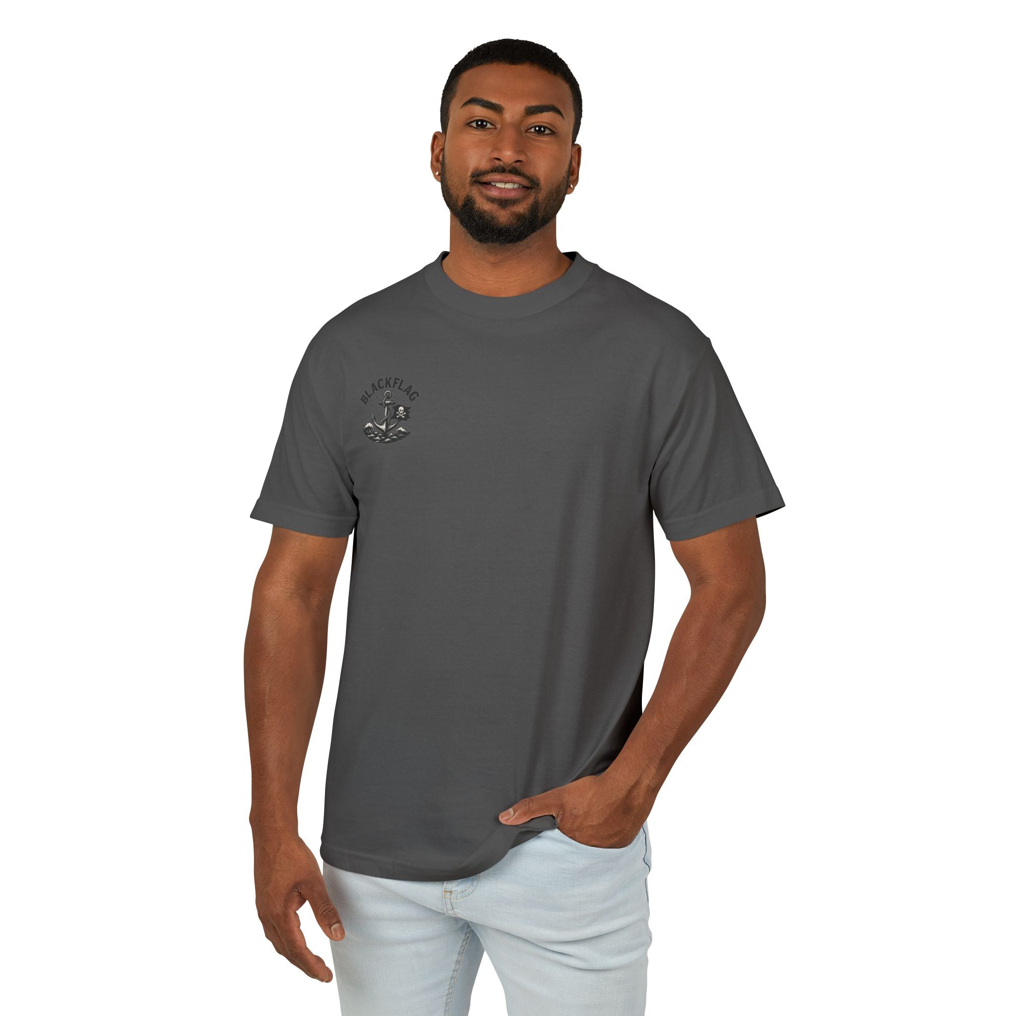 Unisex Tee Shirt BlackFlag resting by the sea Design