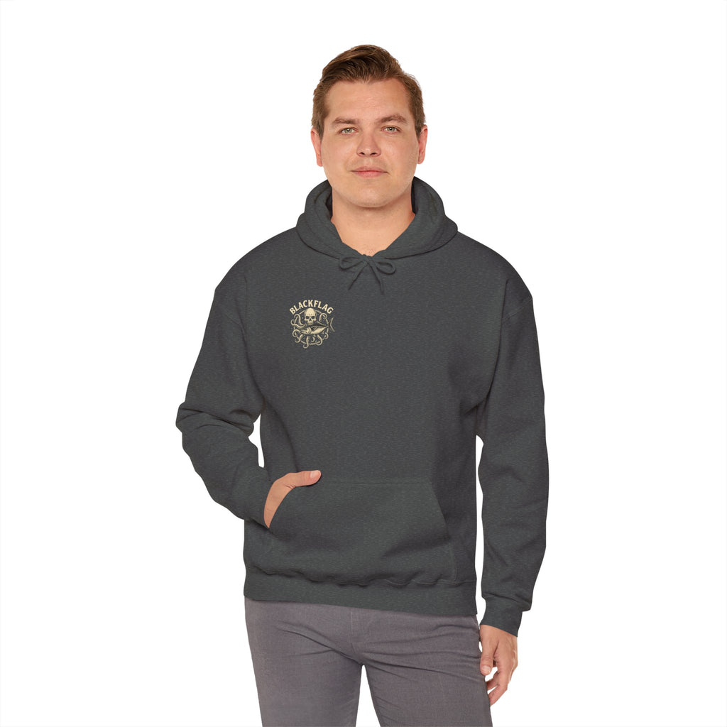 BlackFlag Skull & Octopus Hoodie, Unisex Sweatshirt, Casual Wear, Alternative Fashion, Perfect for Music Fans, Gift Idea for Festivals