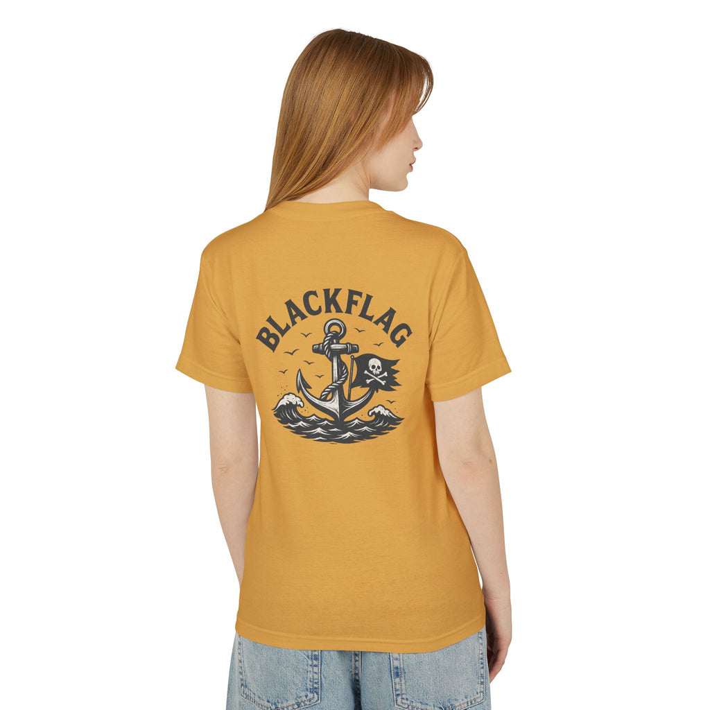 Unisex Tee Shirt BlackFlag resting by the sea Design