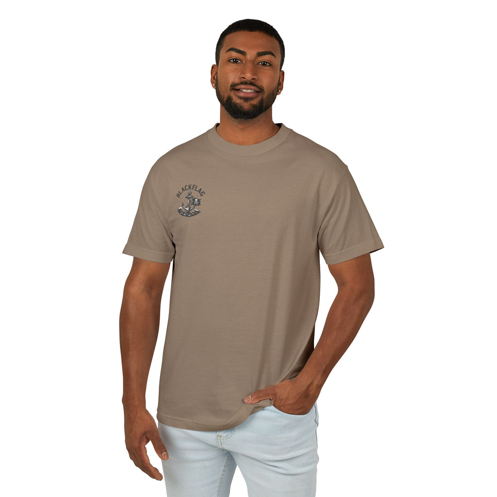 Unisex Tee Shirt BlackFlag resting by the sea Design