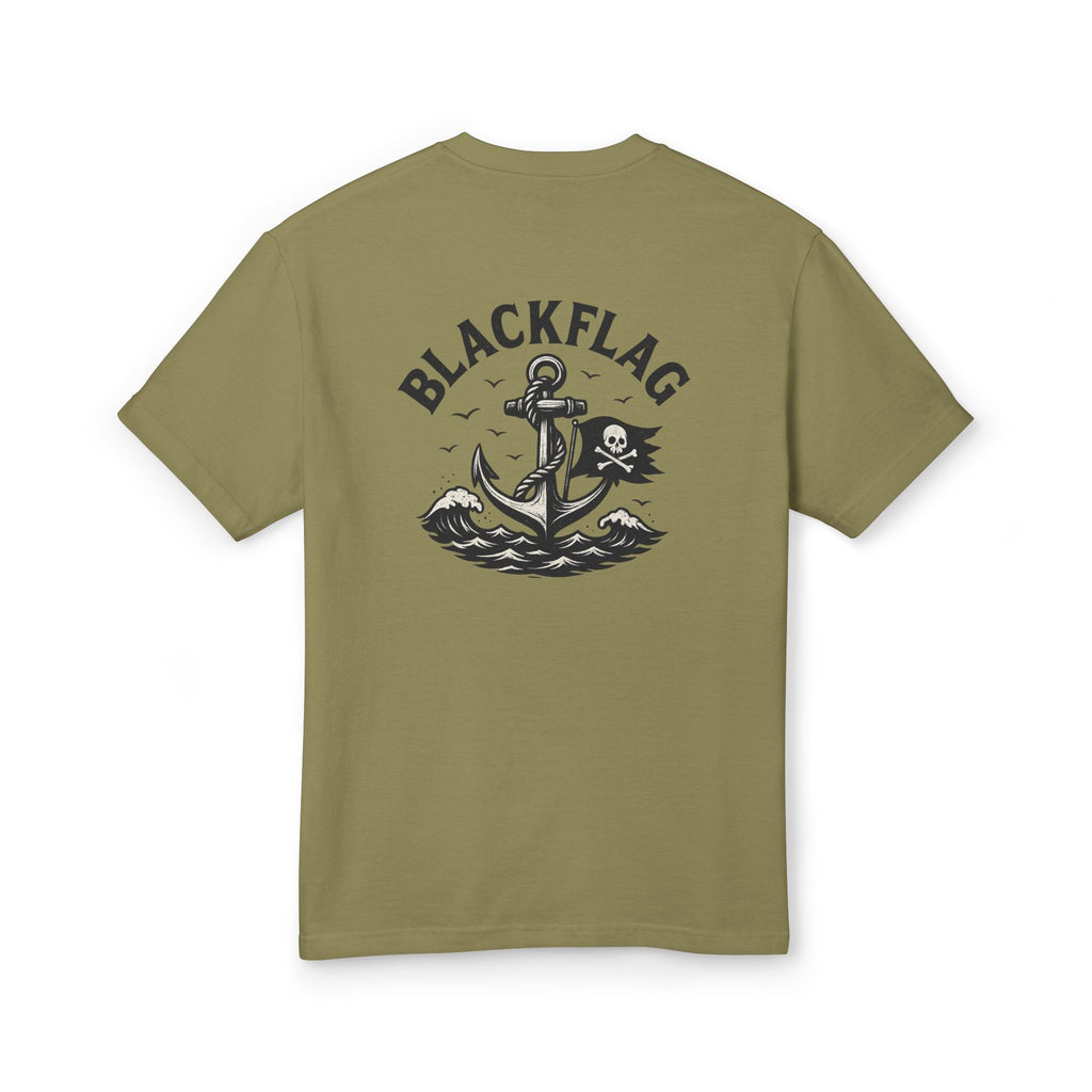 Unisex Tee Shirt BlackFlag resting by the sea Design