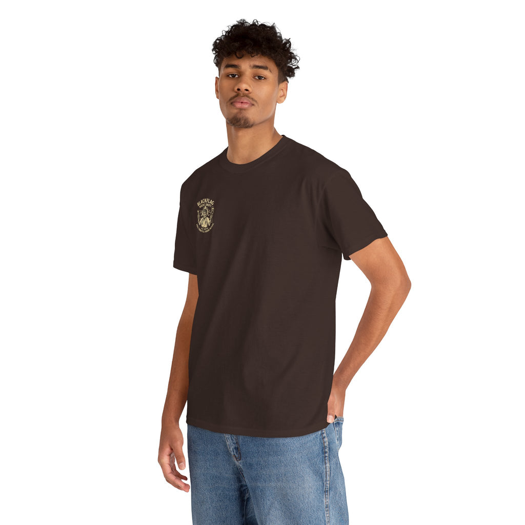Blackflag Night Shift Unisex Tee - Full Throttle Motorcycle Shirt, Biker Apparel, Casual Wear, Gift for Riders, Vintage Style