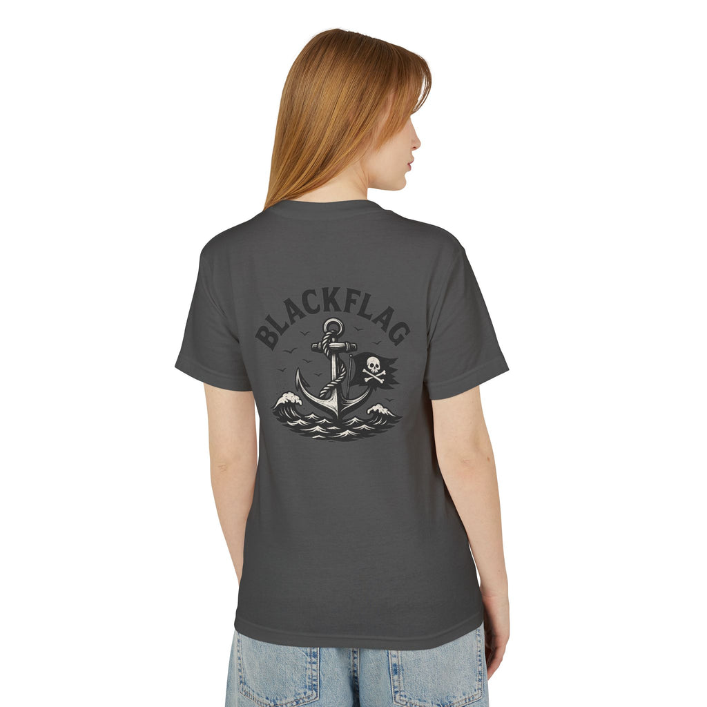 Unisex Tee Shirt BlackFlag resting by the sea Design