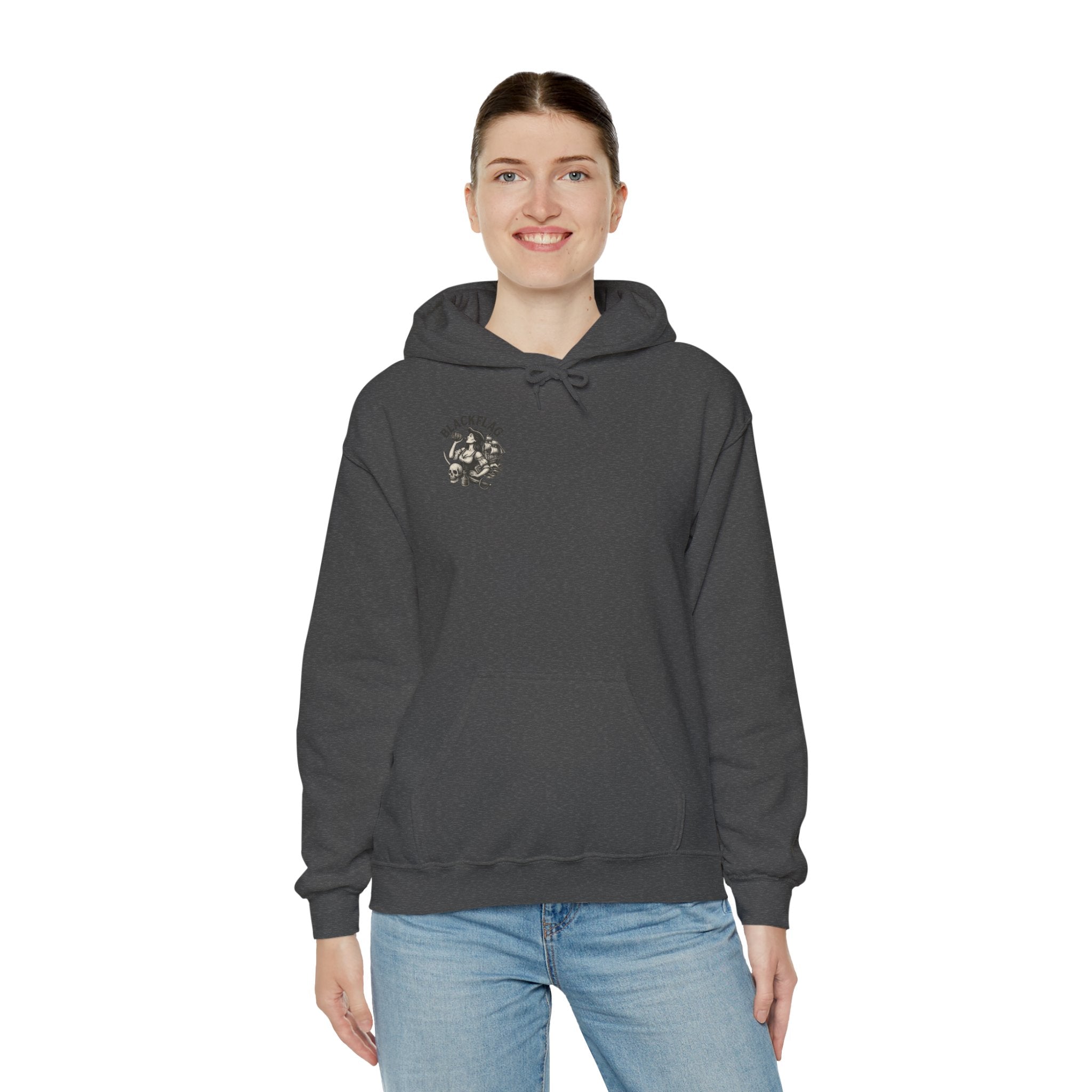 BlackFlag Ye Lady Hoodie Unisex Hoodie | Heavy Blend Hooded Sweatshirt for Adventure Lovers, Casual Streetwear
