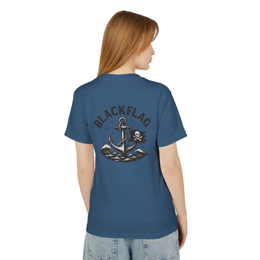 Unisex Tee Shirt BlackFlag resting by the sea Design