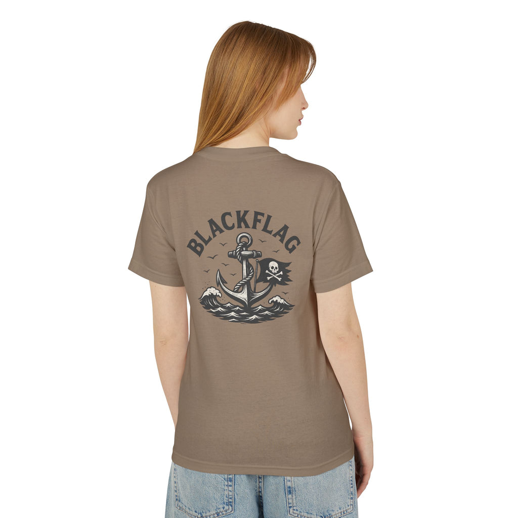 Unisex Tee Shirt BlackFlag resting by the sea Design