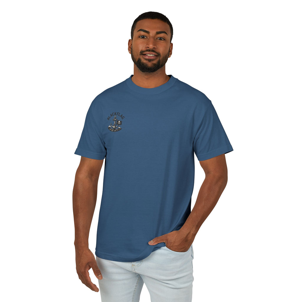 Unisex Tee Shirt BlackFlag resting by the sea Design