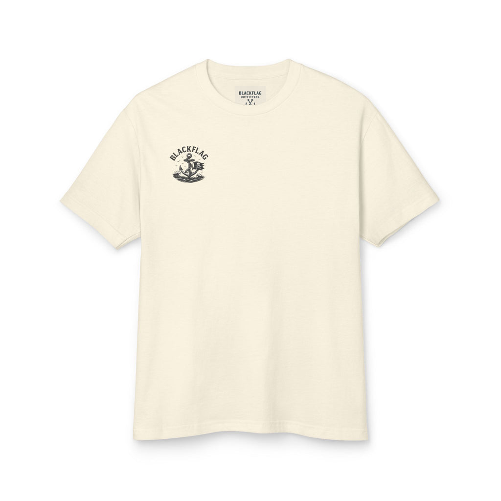 Unisex Tee Shirt BlackFlag resting by the sea Design