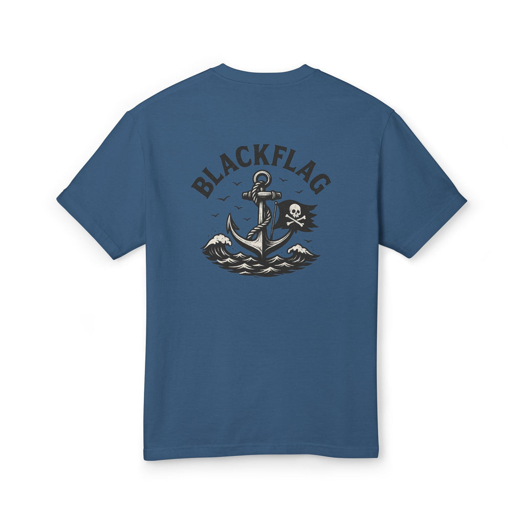 Unisex Tee Shirt BlackFlag resting by the sea Design