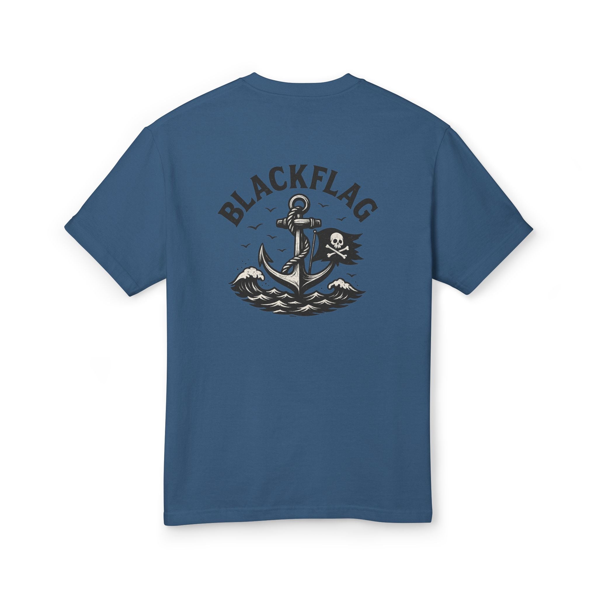 Unisex Tee Shirt BlackFlag resting by the sea Design